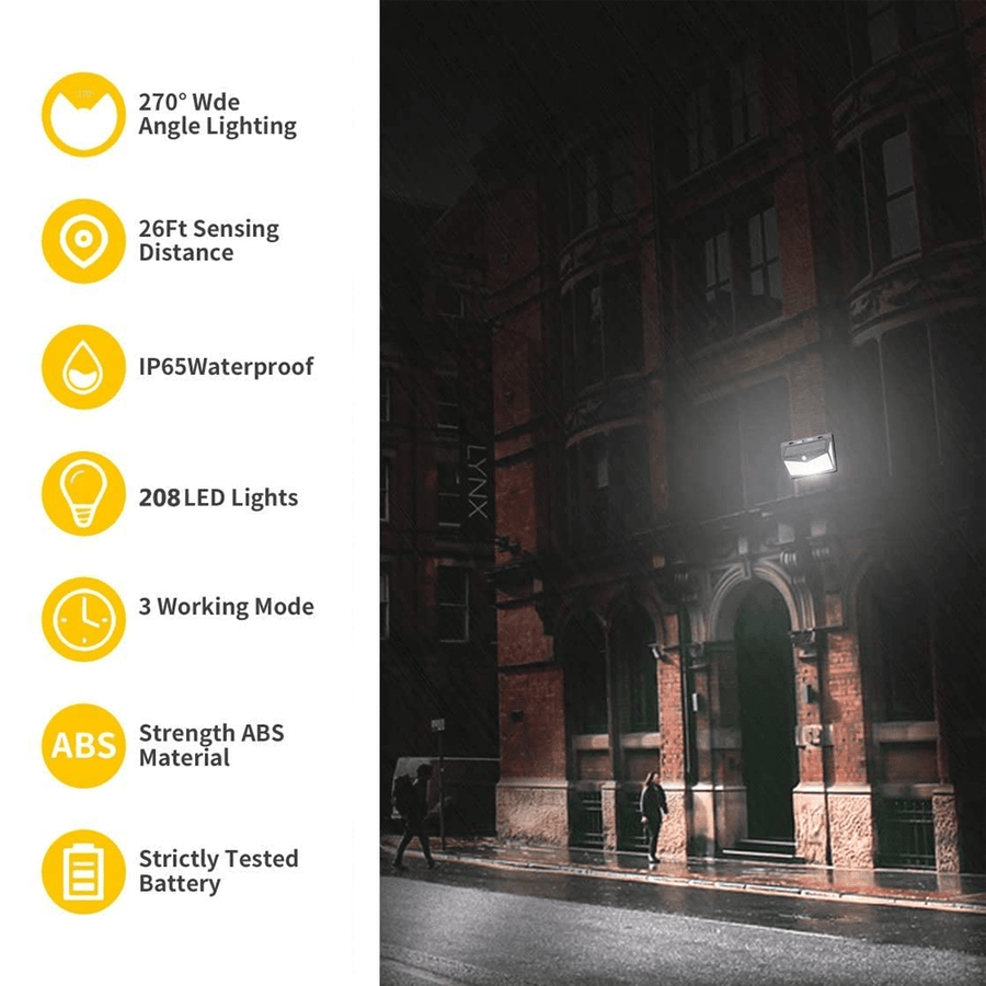 MGT Outdoor Solar Light with Motion Detection