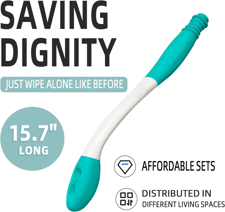MGT Toilet Aid For Wiping, Long Reach Comfort Butt Wiper Tool
