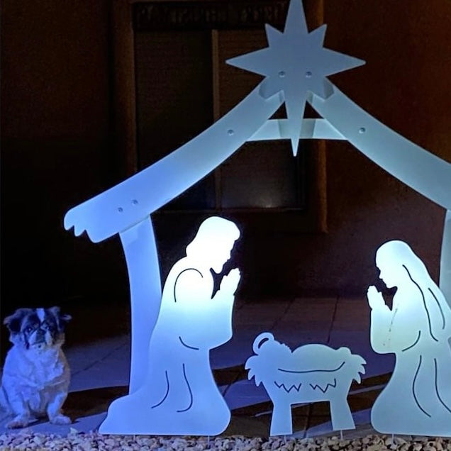 MGT Outdoor Christmas Nativity Set Holy Night Display