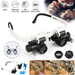 MGT Headband Magnifier with LED Light and 8 Interchangeable Lenses