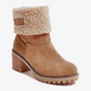 MGT Womens Block Heel Snow Boots Warm & Stylish