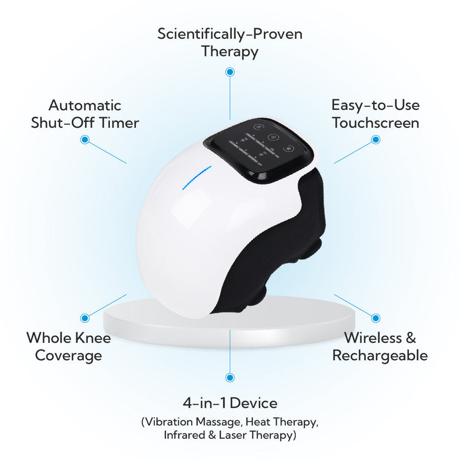 MGT Knee Massager with Heat Therapy, Pain Relief & Joint Recovery