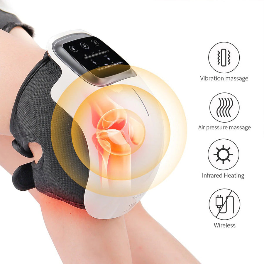 MGT Knee Massager with Heat Therapy, Pain Relief & Joint Recovery