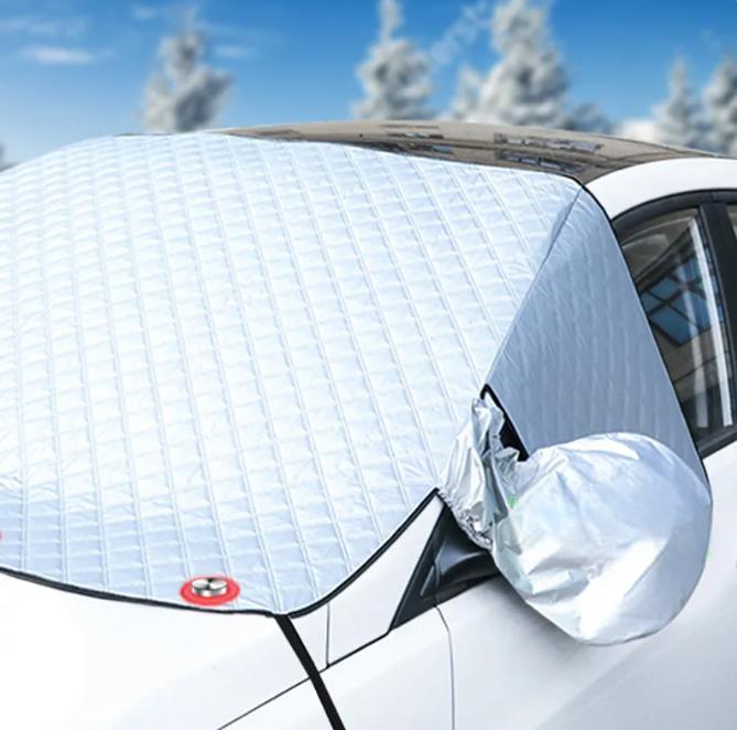 MGT Magnetic Anti-Frost Car Cover, Aluminum and Cotton Silver
