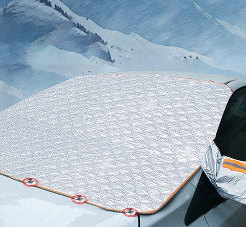 MGT Magnetic Anti-Frost Car Cover, Aluminum and Cotton Silver