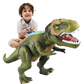 MGT Remote Control T-Rex Dinosaur Toy LED Light Up, Walking & Roaring