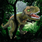 MGT Remote Control T-Rex Dinosaur Toy LED Light Up, Walking & Roaring