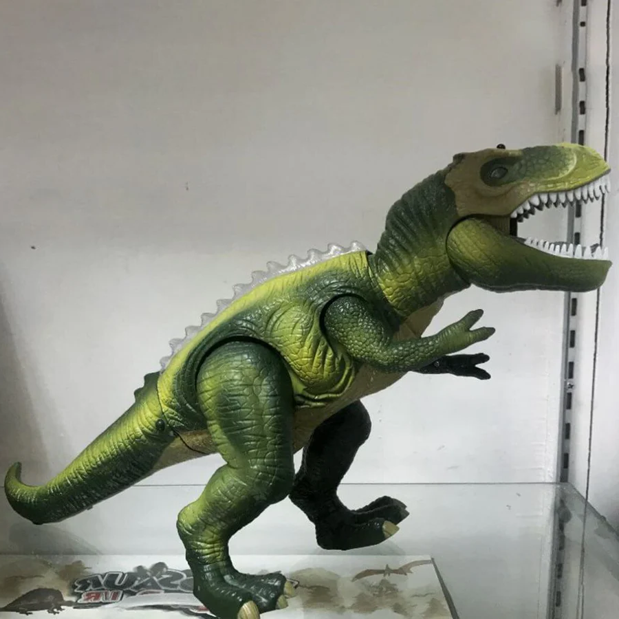 MGT Remote Control T-Rex Dinosaur Toy LED Light Up, Walking & Roaring