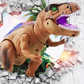 MGT Remote Control T-Rex Dinosaur Toy LED Light Up, Walking & Roaring