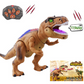 MGT Remote Control T-Rex Dinosaur Toy LED Light Up, Walking & Roaring
