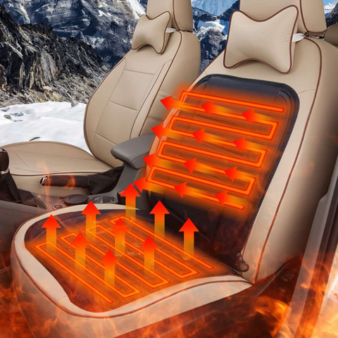 MGT Heated Car Seat Cushion, Full Coverage Winter Seat Warmer Pad