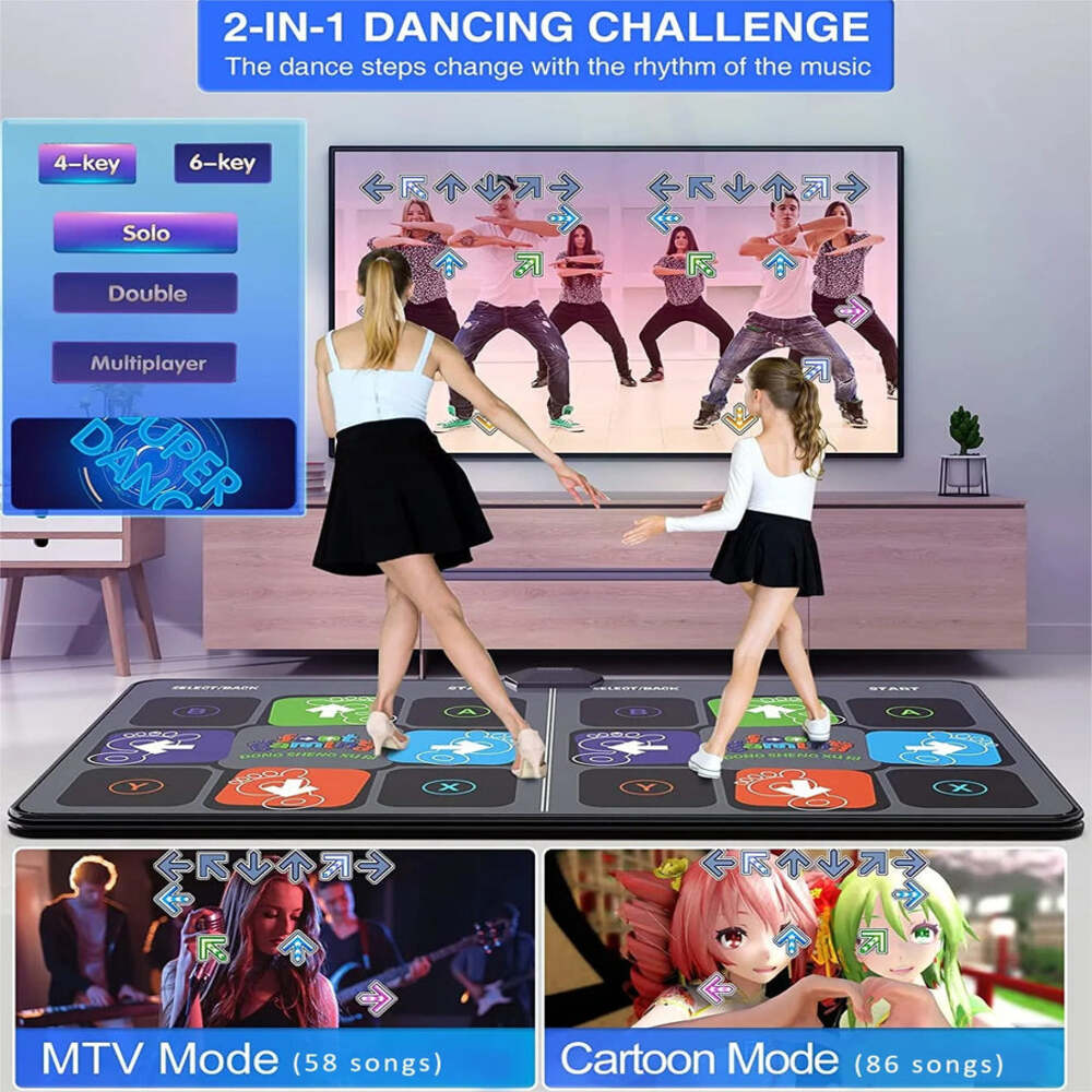 Dance Mat Game for Kids, Interactive Fitness and Music Play