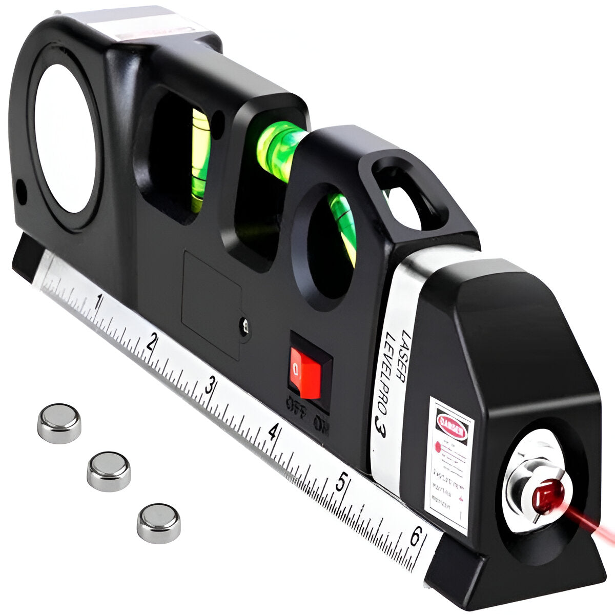 Laser Level with 2.5M Tape Measure and Three Projection Modes