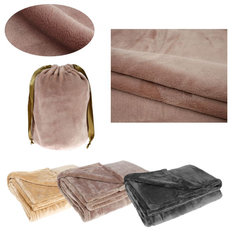 USB Heated Blanket with Soft Flannel and Detachable Cable for Two, 63 x 33 Inches