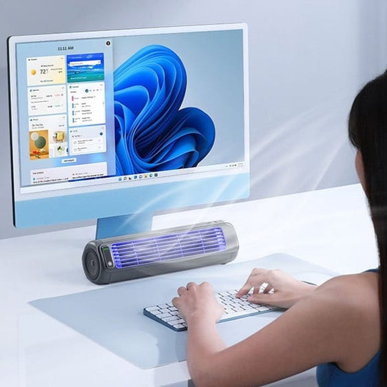 Rechargeable Air Cooler with Water Tank and Three Speed Settings, 8-Hour Runtime