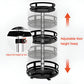 Rotating Metal Organizer with Three Tiers and 360-Degree Spin