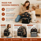 Convertible Diaper Backpack with Foldable Baby Bed and Changing Surface