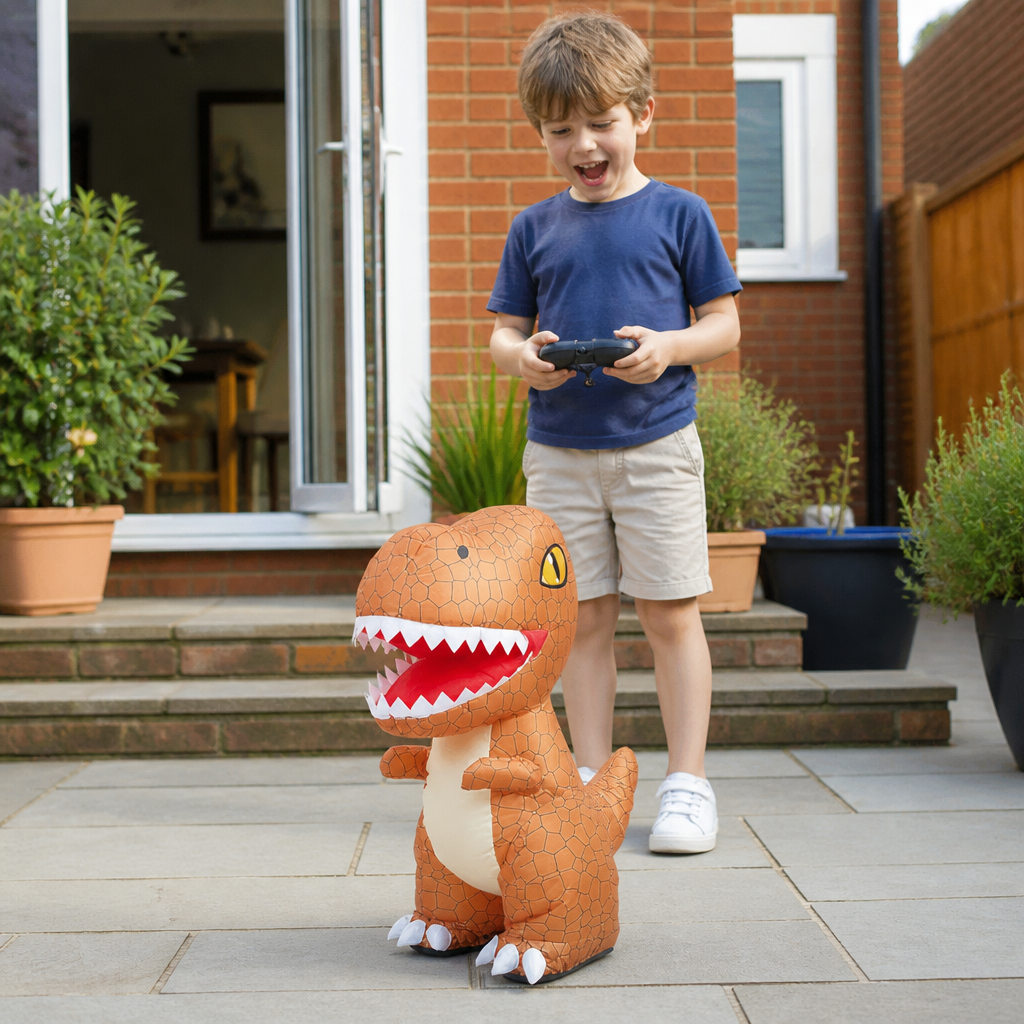 Inflatable Dinosaur Toy with Remote Control Directional Movement and Air Pump