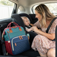Convertible Diaper Backpack with Foldable Baby Bed and Changing Surface