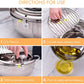 Stainless Steel Tempura Pan with Built-in Thermometer for Even Frying
