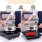Stainless Steel Tempura Pan with Built-in Thermometer for Even Frying