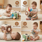 Sensory Tissue Box with Crinkle Fabric and Varied Textures for Babies