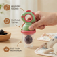 Silicone Fruit Feeder with Press Plunger and Teething Relief for Babies
