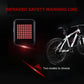 Smart Bicycle Tail Light with Motion-Activated Turn Signals and Laser Lane Projection