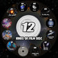 Rotating Galaxy Projector with 12 Film Discs and Manual Focus, Silent Operation