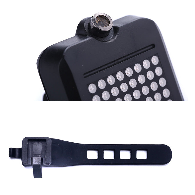 Smart Bicycle Tail Light with Motion-Activated Turn Signals and Laser Lane Projection