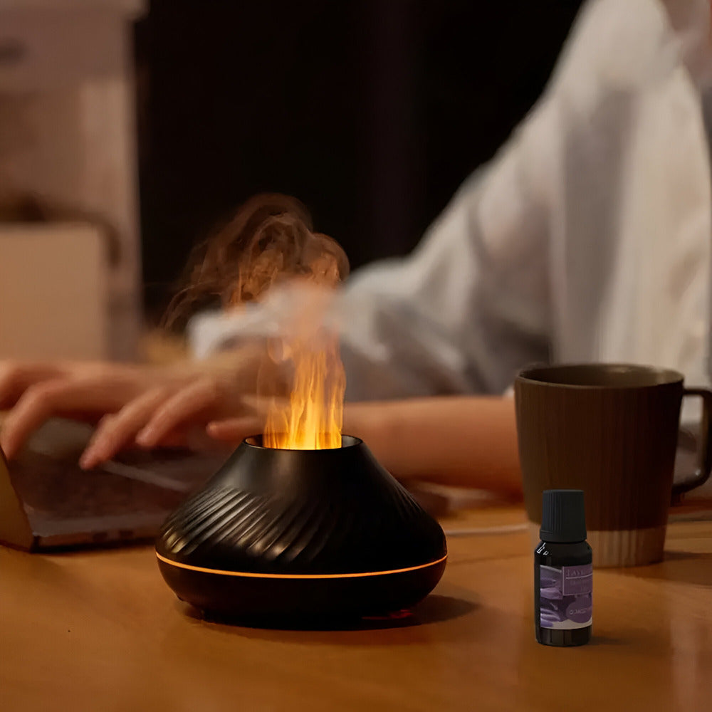 Ultrasonic Aroma Diffuser with Seven Color LED and Humidifier Function, Rechargeable