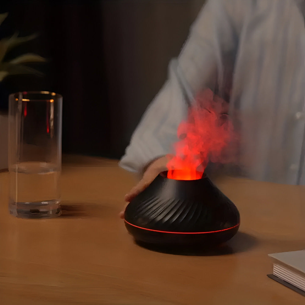 Ultrasonic Aroma Diffuser with Seven Color LED and Humidifier Function, Rechargeable