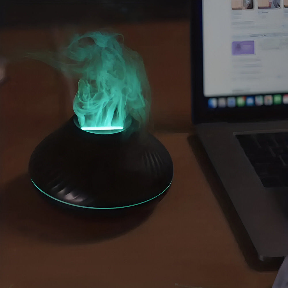 Ultrasonic Aroma Diffuser with Seven Color LED and Humidifier Function, Rechargeable