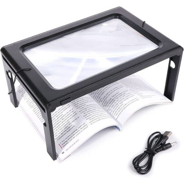 Hands-Free Reading Magnifier with 3x Magnification and LED  Light