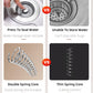 Push Button Sink Drain Strainer with Steel Basket and Silicone Seal