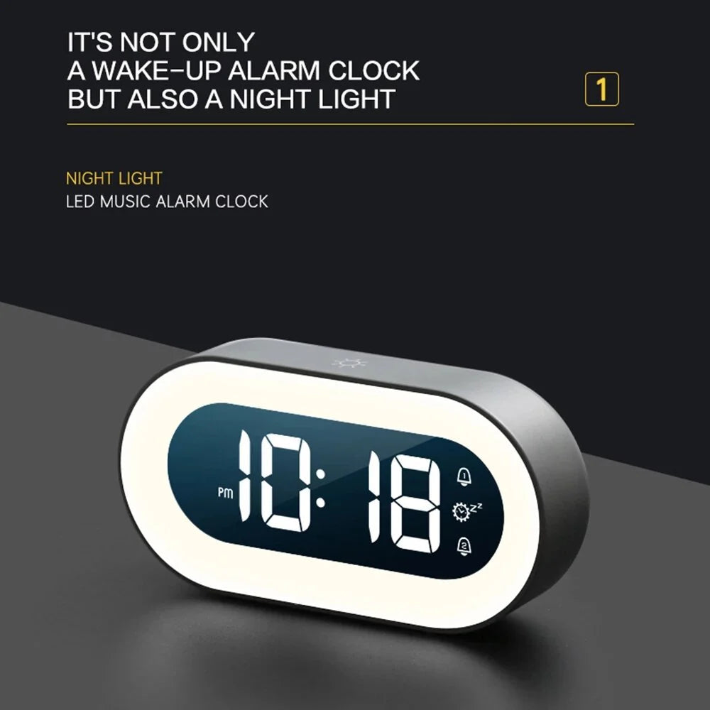 Sunrise Alarm Clock with Dimmable Wake Light and Nature Sounds, USB-C Rechargeable