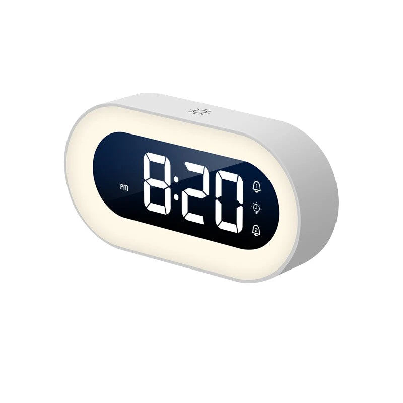 Sunrise Alarm Clock with Dimmable Wake Light and Nature Sounds, USB-C Rechargeable