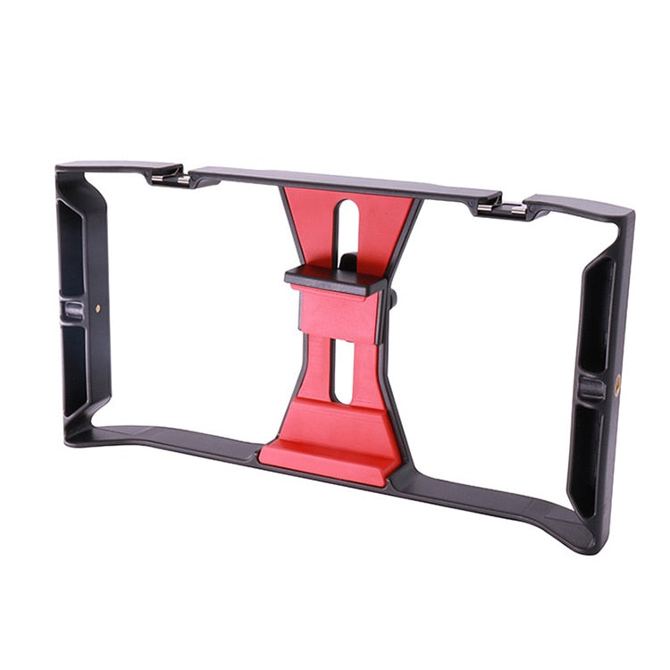 Mobile Phone Video Cage with Three Cold Shoe Mounts and Ergonomic Handle