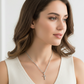 Silver Stainless Steel Cross Pendant Necklace with 24 Inch Chain and Hook Clasp