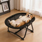 Elevated Pet Bed with Breathable Mesh Platform and Iron Frame, Foldable Design