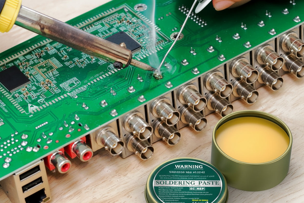 Lead-Free Soldering Flux Paste with Even Solder Flow and Iron Box Storage