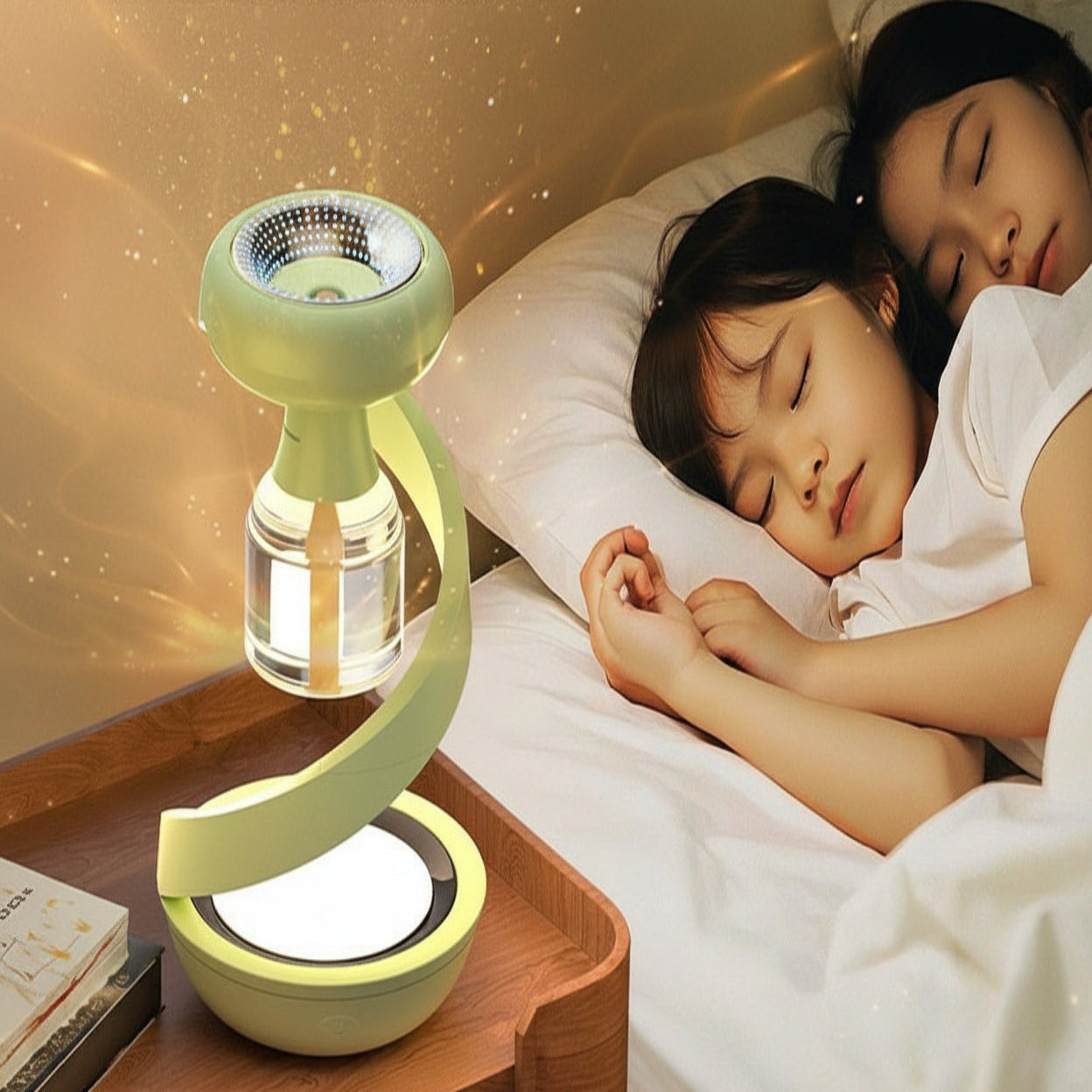 Portable Mosquito Repellent Device with Rechargeable Battery and LED Night Light