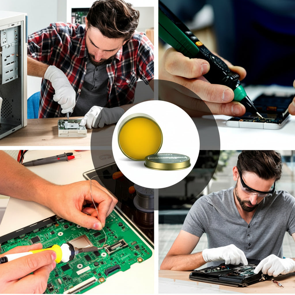 Lead-Free Soldering Flux Paste with Even Solder Flow and Iron Box Storage