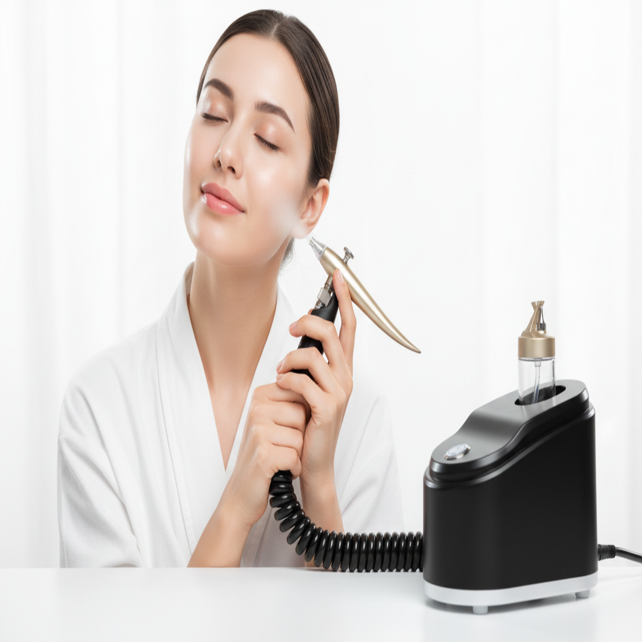 Portable Jet Facial Spray Machine with Oxygen Infusion Mode and Hydrating Mist