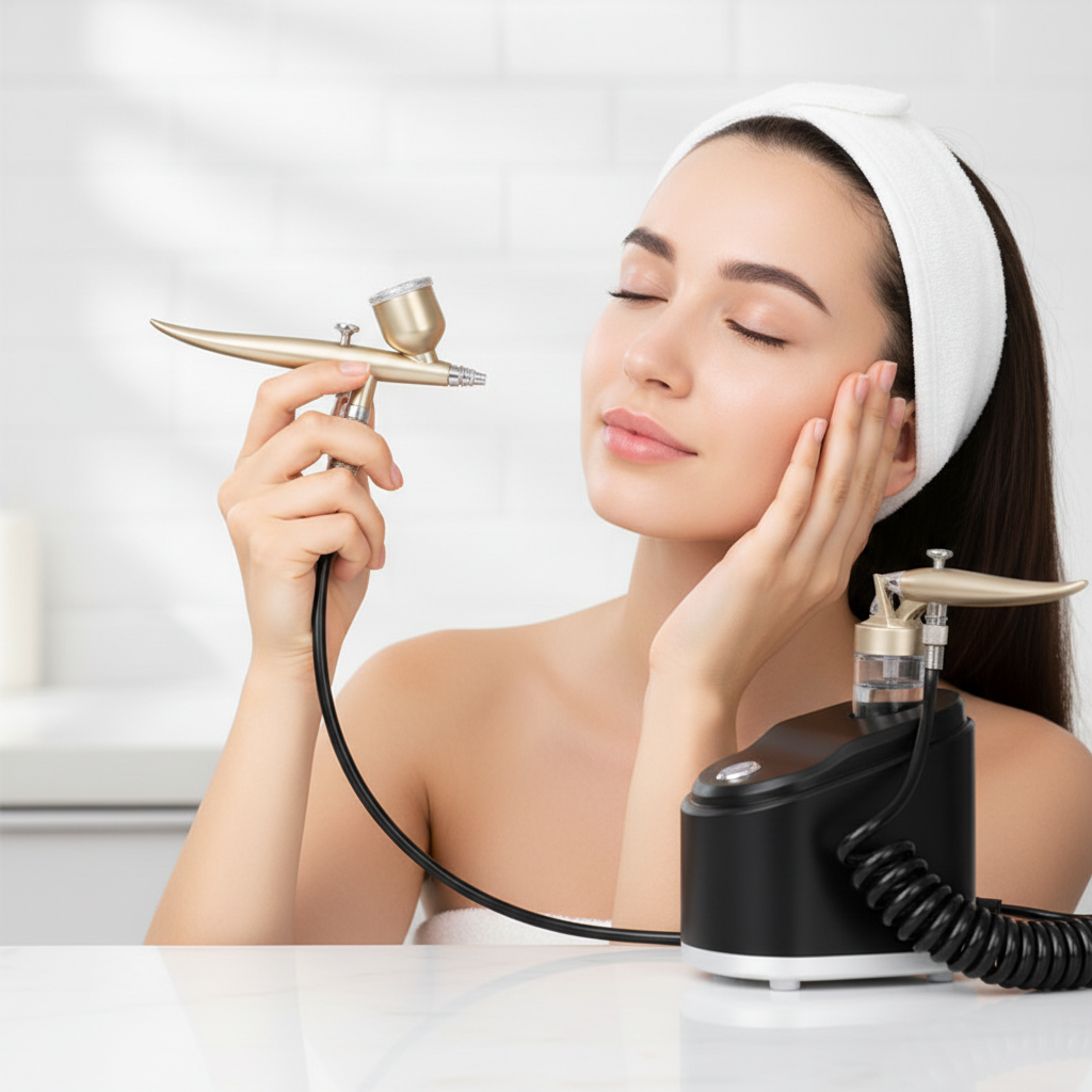Portable Jet Facial Spray Machine with Oxygen Infusion Mode and Hydrating Mist