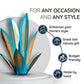 Metal Agave Plant Decorative Accent with Rust Finish and Weather Resistant Coating