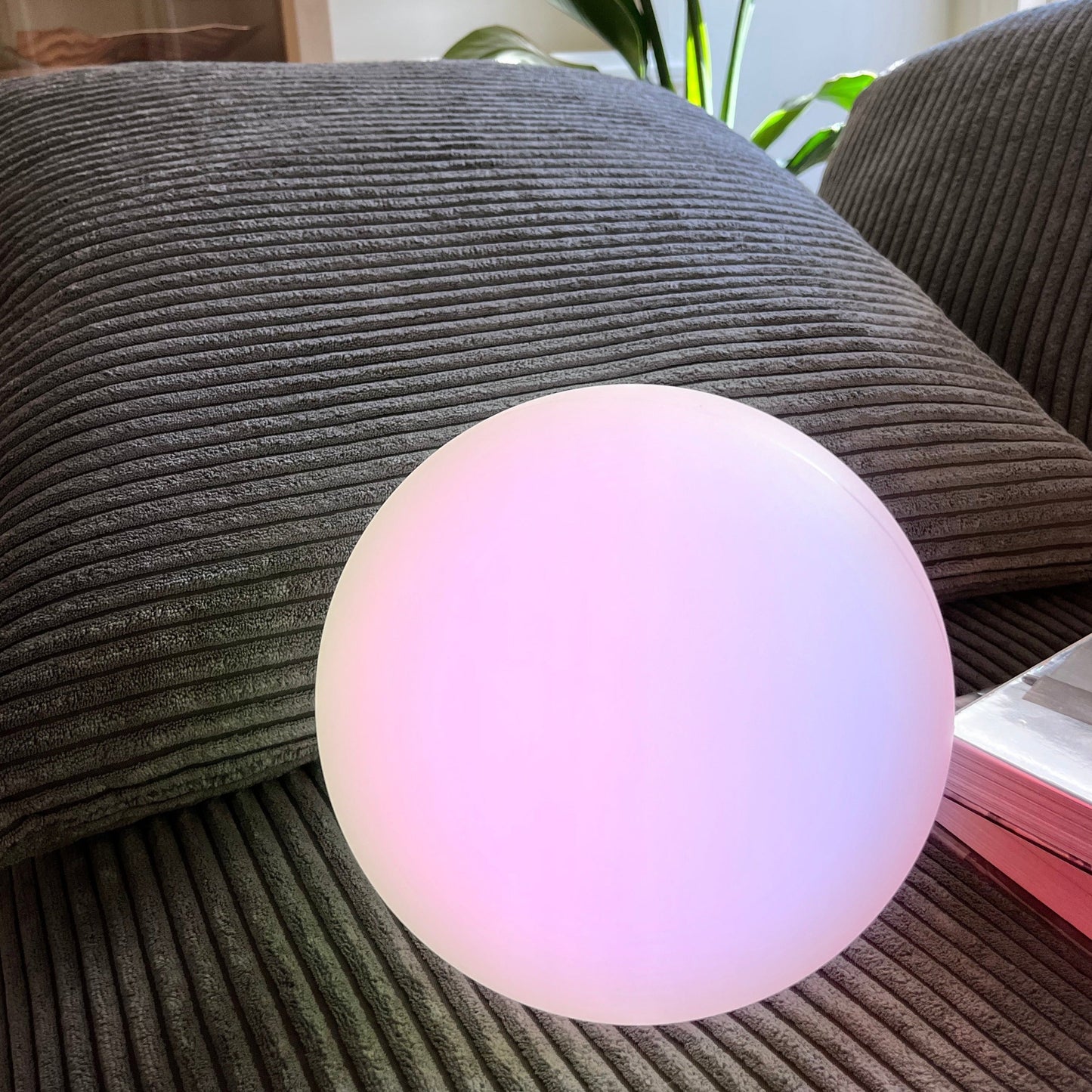 Color Changing Orb Lamp with Remote Control and 10-Hour Runtime