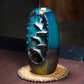 Ceramic Backflow Incense Burner with Smoke Waterfall Effect and 50 Cones