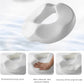 Memory Foam Seat Cushion with Coccyx Cutout and Anti-Slip Base, 5-Zone Support