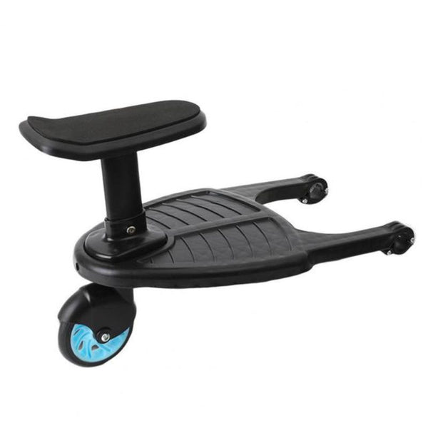 Stroller Board with 360 Degree Swivel Wheel and Textured Standing Surface